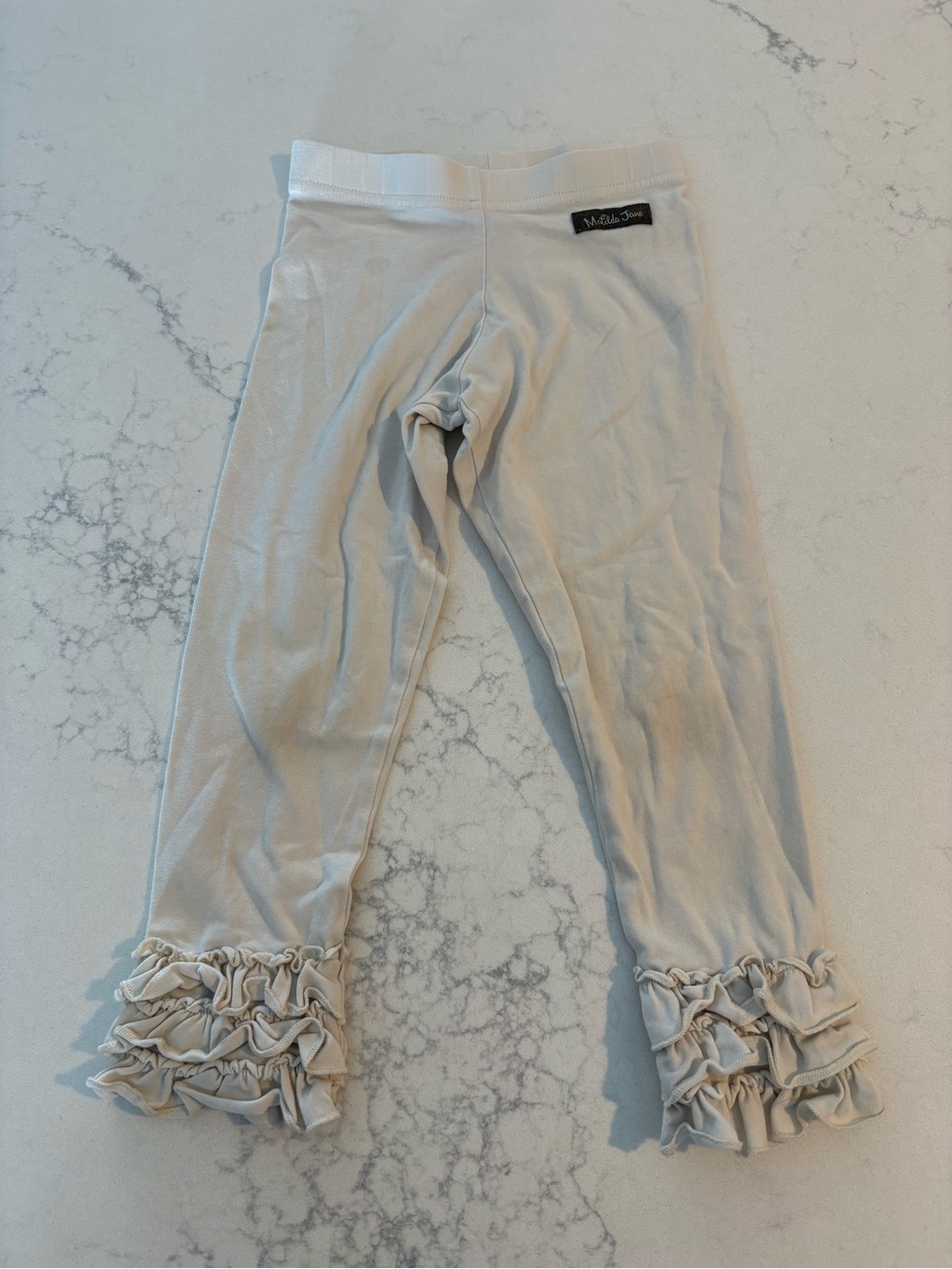 Matilda Jane Cream Ruffle Hem Leggings
